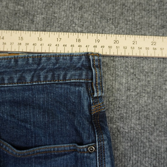 Duluth Trading Ballroom Flex Jeans Mens 38x32 Blue Straight Leg Stretch Denim - Picture 8 of 13